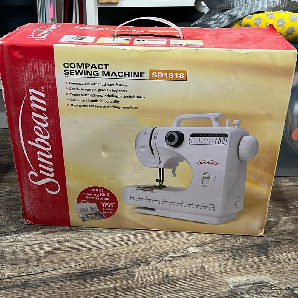 Sunbeam compact sewing machine